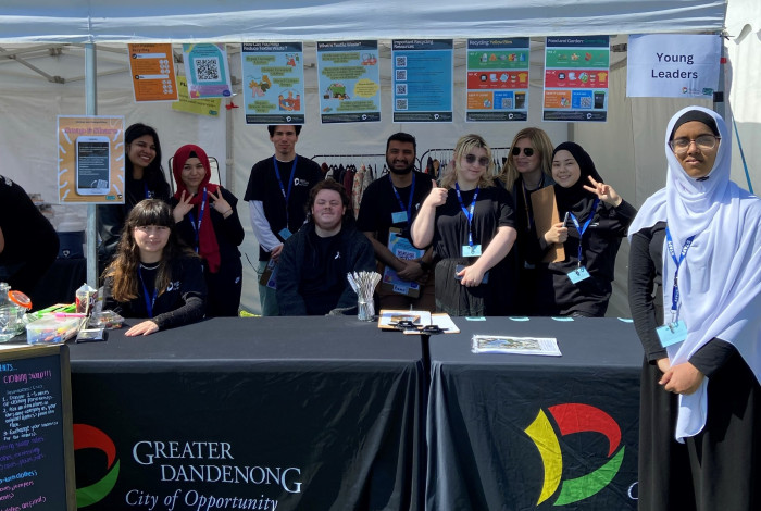 Young Leaders at their sustainability stall 2023