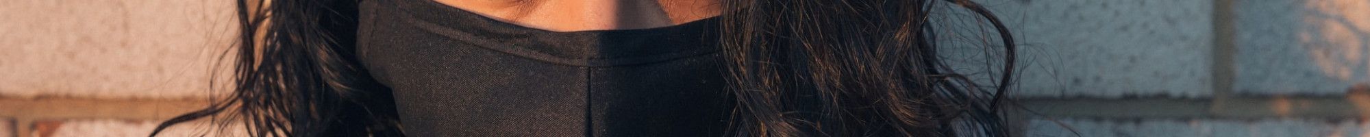 Young woman wearing face mask