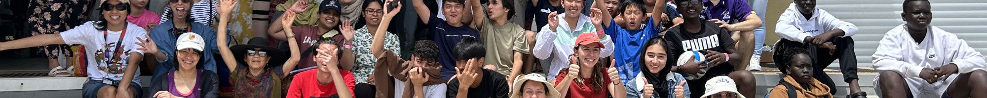 Group of people at holiday activities 